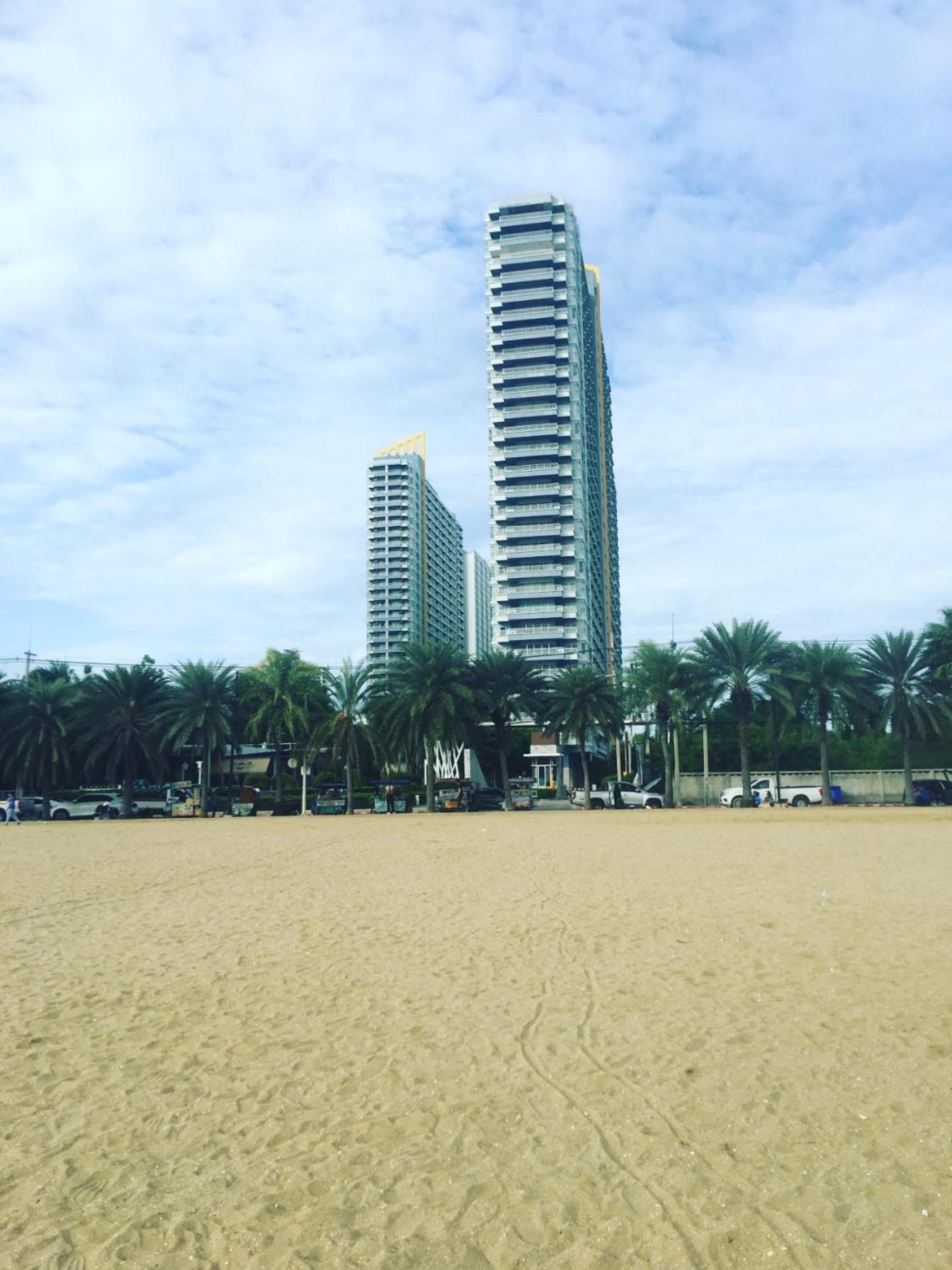 2 ห้องนอน 2 ห้องน้ำ Seaview Jomtien ชั้น18 Lägenhet Exteriör bild