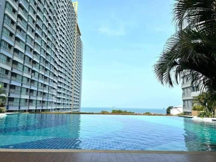 2 ห้องนอน 2 ห้องน้ำ Seaview Jomtien ชั้น18 Lägenhet Exteriör bild