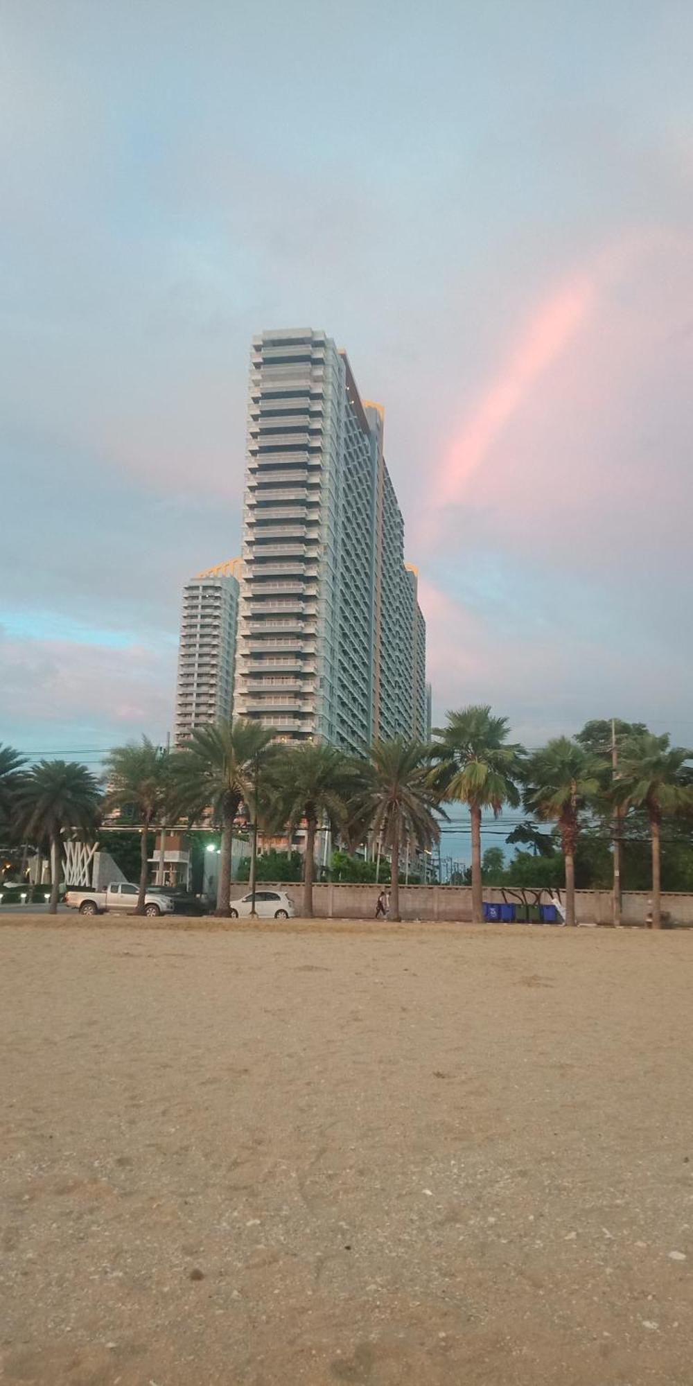 2 ห้องนอน 2 ห้องน้ำ Seaview Jomtien ชั้น18 Lägenhet Exteriör bild