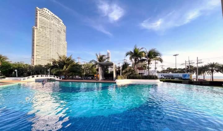 2 ห้องนอน 2 ห้องน้ำ Seaview Jomtien ชั้น18 Lägenhet Exteriör bild